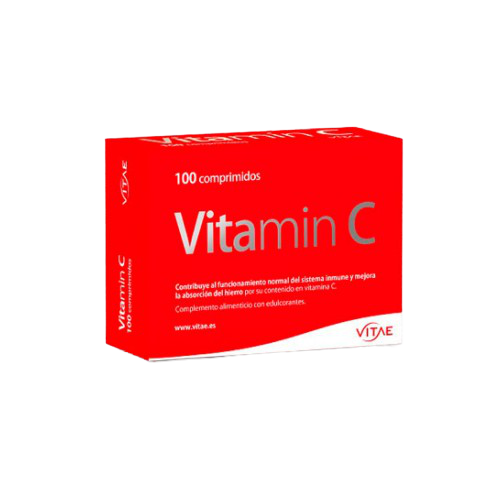 Vitae Vitamin C 100 Comprimidos es un complemento nutricional a base de vitamina C, extracto de té verde y extracto de pimienta negra que favorece el funcionamiento normal de las defensas del cuerpo, resguarda las células frente al daño oxidativo, fomenta
